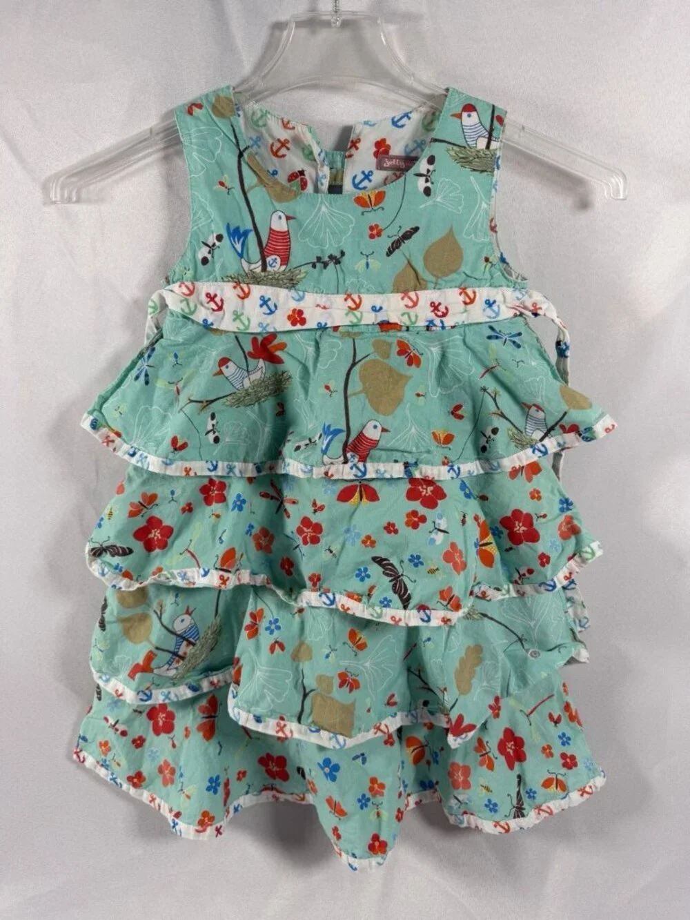 JELLY THE PUG Toddler Girls Miranda Halter Dress Size 6X